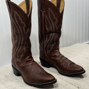 Justin Boots Classic Men's Chestnut Marbled Western Cowboy Size 8 1/2